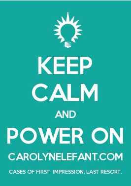 Keep Calm and Power On CarolynElefant.com