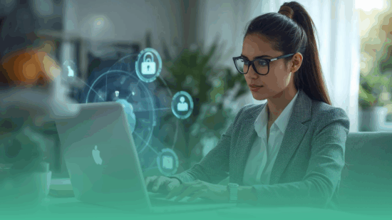 Employee Using AI Tools at Work